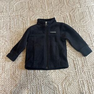 Columbia Black Fleece Zip-Up Jacket